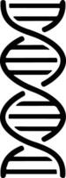DNA icon. Life gene model bio code genetics molecule medical symbol. Structure molecule, chromosome icon. Pictogram of DNA vector, genetic sign, element vector