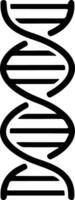 adn icono. vida gene modelo bio código genética molécula médico símbolo. estructura molécula, cromosoma icono. pictograma de adn vector, genético firmar, elemento vector