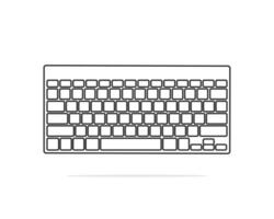 Cartoonish computer keyboard or keypad on light background vector illustration design