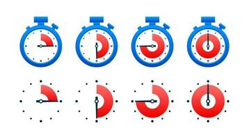 Timer, clock, stopwatch icon. Countdown timer symbol icon. Vector stock illustration