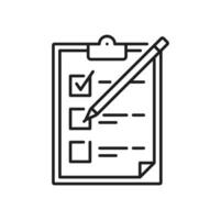 Planning icon, to-do list, management, timesheet vector