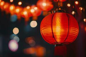 AI generated chinese new year lantern photo