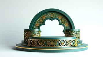 AI generated Classic Ornate Display Stand for Timeless Elegance photo