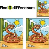 vaquero serpiente encontrar el diferencias vector