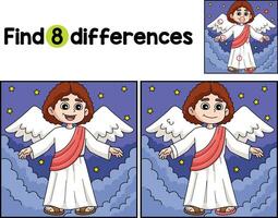 Christian Archangel Find The Differences vector