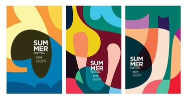 Vector Colorful liquid and fluid background for summer collection