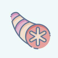 Icon Normal Bronchus. related to Respiratory Therapy symbol. doodle style. simple design editable. simple illustration vector