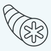 Icon Normal Bronchus. related to Respiratory Therapy symbol. line style. simple design editable. simple illustration vector