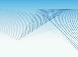 Geometric lines blue abstract background Free vector