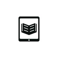 E book icon isolated on white background vector
