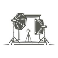 Photo studio element isolated on white background vector