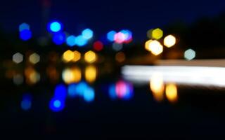 abstract view city bokeh photo