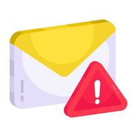 Modern design icon of mail error vector