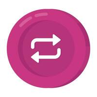 Editable design icon of data transfer vector