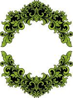 Vintage ornament frame for wedding illustration vector