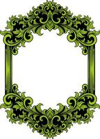 Vintage ornament frame for wedding illustration vector