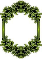 Vintage ornament frame for wedding illustration vector