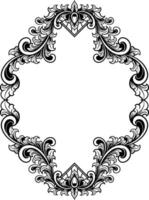 Vintage ornament frame for wedding illustration vector