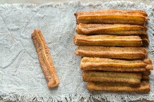 Churros - famous Spanish dessert photo