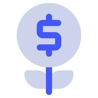 Money Tree Icon Illustration for web, app, infographic, etc vector