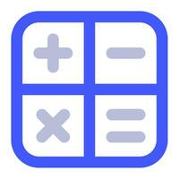 Calculator Icon Illustration for web, app, infographic, etc vector