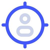 Target Audience Icon Illustration for web, app, infographic, etc vector