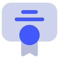 Certificate Icon Illustration for web, app, infographic, etc vector