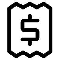 Invoice Icon Illustration for web, app, infographic, etc vector