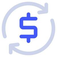 Exchange Rate Icon Illustration for web, app, infographic, etc vector