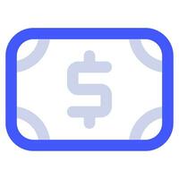 Banknote Icon Illustration for web, app, infographic, etc vector