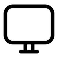 Monitor Icon Illustration for web, app, infographic, etc vector