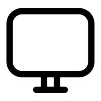 Monitor Icon Illustration for web, app, infographic, etc vector