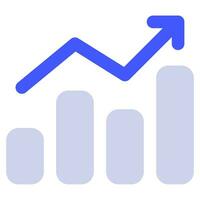 Bar Chart Icon Illustration for web, app, infographic, etc vector