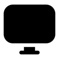 Monitor Icon Illustration for web, app, infographic, etc vector