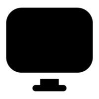 Monitor Icon Illustration for web, app, infographic, etc vector