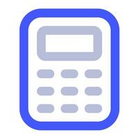 Calculator Icon Illustration for web, app, infographic, etc vector