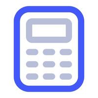 Calculator Icon Illustration for web, app, infographic, etc vector