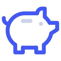 Piggy Bank Icon Illustration for web, app, infographic, etc vector