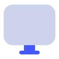 Monitor Icon Illustration for web, app, infographic, etc vector