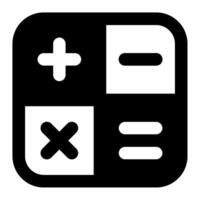 Calculator Icon Illustration for web, app, infographic, etc vector