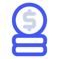 Coin Stack Icon Illustration for web, app, infographic, etc vector