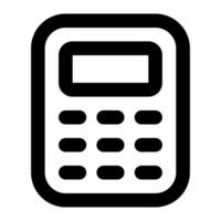 Calculator Icon Illustration for web, app, infographic, etc vector