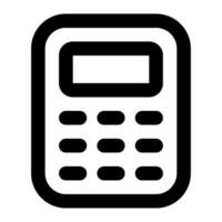 Calculator Icon Illustration for web, app, infographic, etc vector