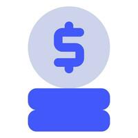 Coin Stack Icon Illustration for web, app, infographic, etc vector