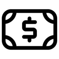 Banknote Icon Illustration for web, app, infographic, etc vector