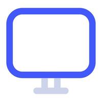Monitor Icon Illustration for web, app, infographic, etc vector