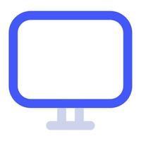 Monitor Icon Illustration for web, app, infographic, etc vector