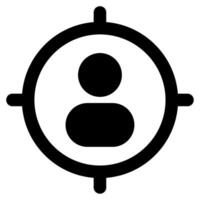 Target Audience Icon Illustration for web, app, infographic, etc vector