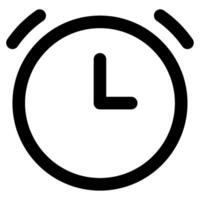 alarma reloj icono ilustración para web, aplicación, infografía, etc vector