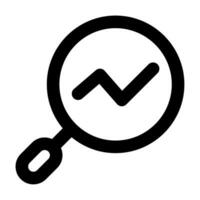 Analysis Icon Illustration for web, app, infographic, etc vector